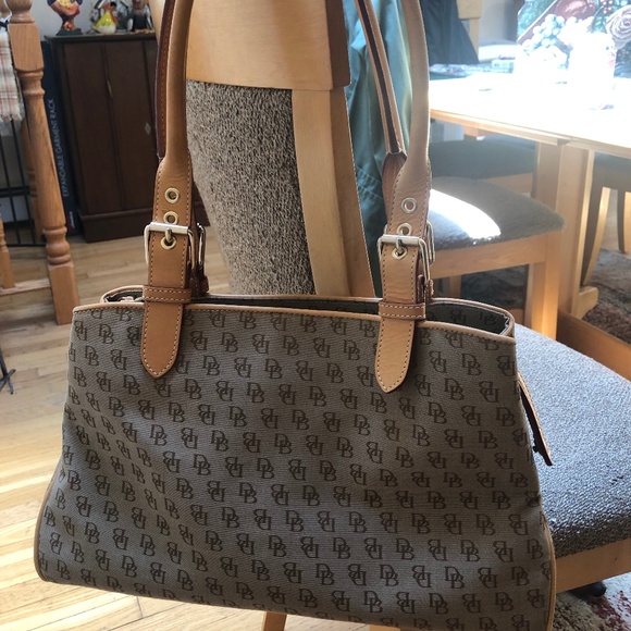 Dooney and Bourke Buckle Satchel Purse - Picture 1 of 14